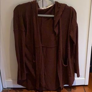 Brown Sheer Cardigan